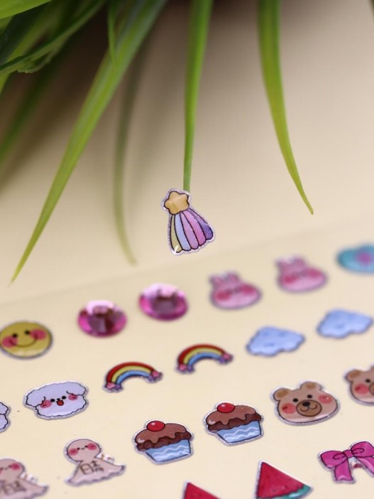 Наклейки для ушей &quot;Unicorn nails&quot; (11,5*24) 