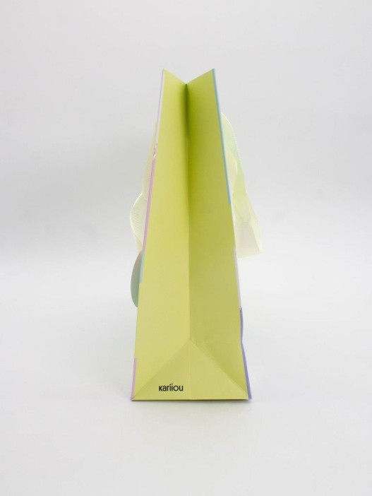 Пакет подарочный «Summer brushstrokes», yellow (33*26.5*10) 