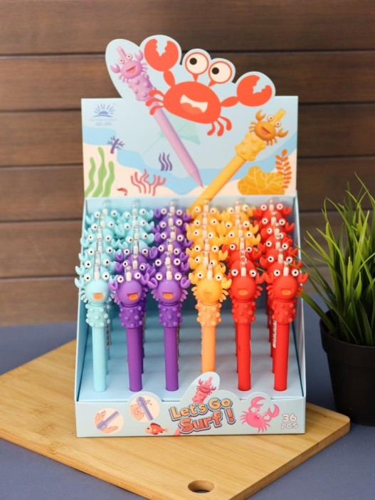 Ручка &quot;Funny crab&quot;, mix, шоу-бокс 36 шт. 