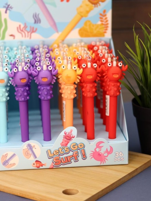 Ручка &quot;Funny crab&quot;, mix, шоу-бокс 36 шт. 