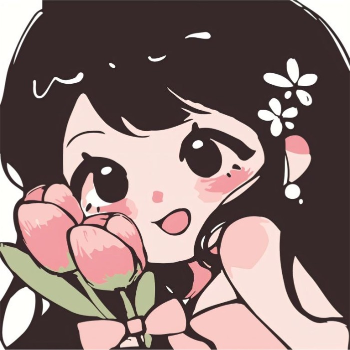 Картина по номерам на подрамнике Draw Me! «Girl with flowers», (20*20 см) 