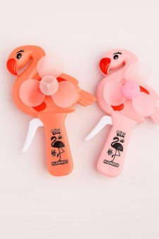 Портативный механический ручной вентилятор «Flamingo» (14,5х7,5х4 см), mix