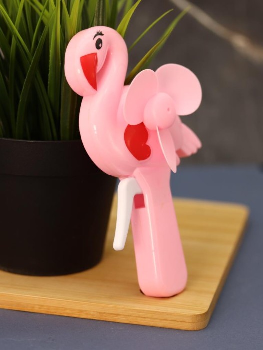 Портативный механический ручной вентилятор «Flamingo» (14,5х7,5х4 см), mix 