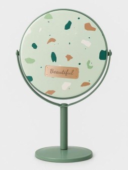Зеркало настольное на ножке "Beautiful", green (18*10,5 см)