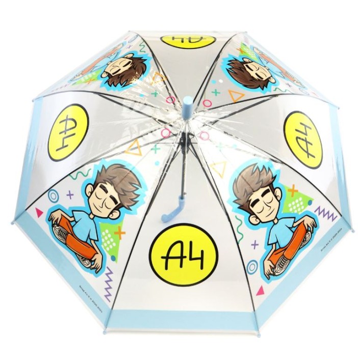 Прозрачный зонт для детей &quot;Влад А4-1&quot;, полуавтоматический (L=68 см, D=84 см) 