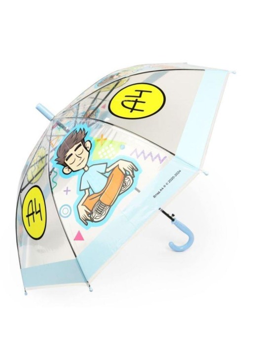Прозрачный зонт для детей &quot;Влад А4-1&quot;, полуавтоматический (L=68 см, D=84 см) 