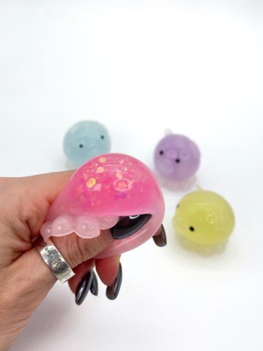 Мялка - антистресс «Octopus», mix, 1 шт. (3,6*3,6 см) 