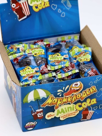Жевательный мармелад «Мармеладсы mini COLA», 60 шт. 