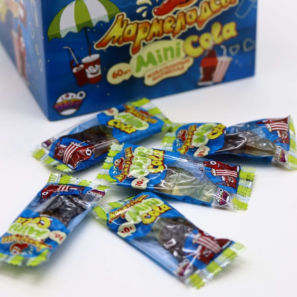 Жевательный мармелад «Мармеладсы mini COLA», 60 шт.