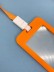 Держатель для карт с шнурком &quot;Clear color&quot;, orange (11*7 см) 