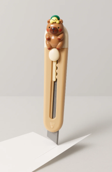 Канцелярский нож "Capybara turtle", brown