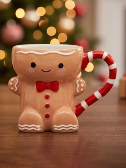 Кружка керамическая iLikeGift "Пряничный человечек", 300 мл