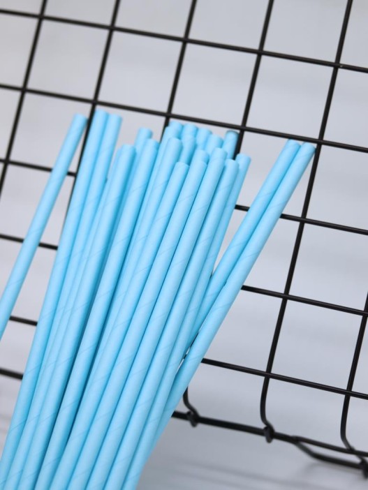 Трубочки одноразовые для напитков 25 шт. &quot;Party go&quot;, blue (197 мм) 