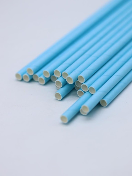 Трубочки одноразовые для напитков 25 шт. &quot;Party go&quot;, blue (197 мм) 