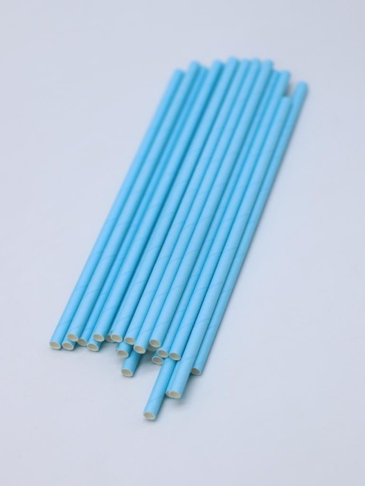 Трубочки одноразовые для напитков 25 шт. &quot;Party go&quot;, blue (197 мм) 