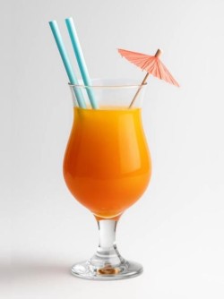 Трубочки одноразовые для напитков 25 шт. "Party go", blue (197 мм)