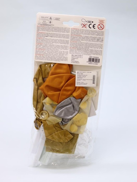 Набор воздушных шаров 7 шт. + стойка 110 см &quot;Golden glow&quot; 