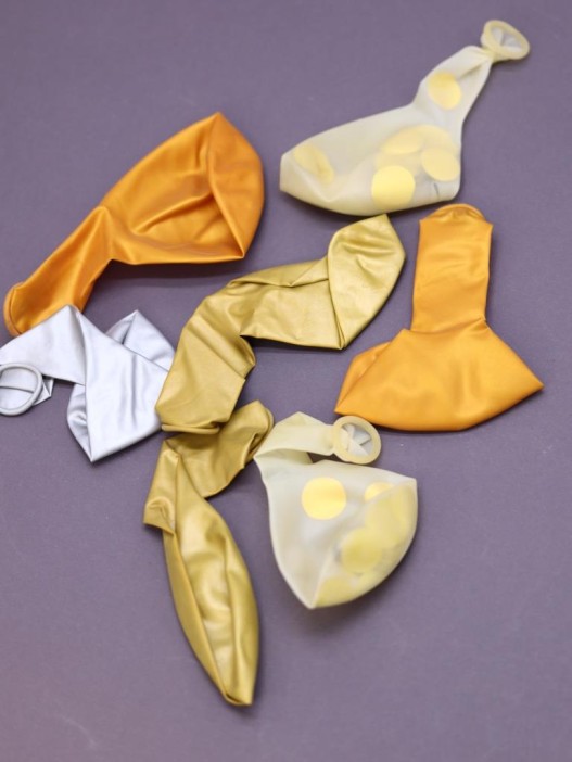 Набор воздушных шаров 7 шт. + стойка 110 см &quot;Golden glow&quot; 