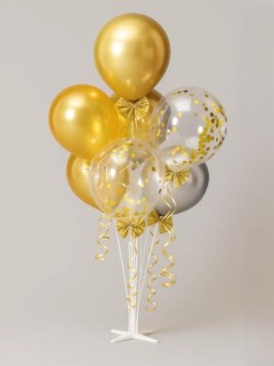 Набор воздушных шаров 7 шт. + стойка 110 см "Golden glow"