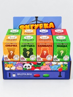 Комплект фигурок-секрет MilotaBox, 16шт., цветной шоу-бокс, микс