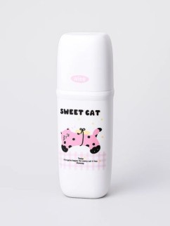 Контейнер для зубных щеток / кистей "Nice plaid", pink, пластик (7*5*20.5 см)