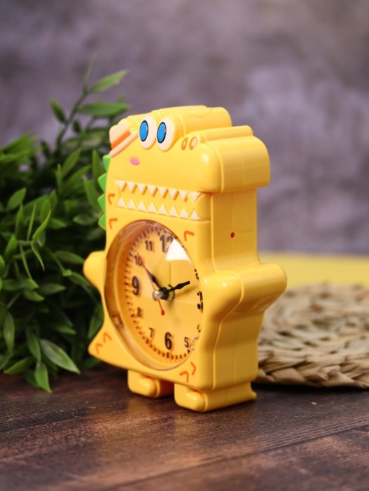 Часы-будильник «Funny crocodile», yellow (15,5х1,5 см) 