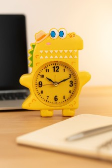 Часы-будильник «Funny crocodile», yellow