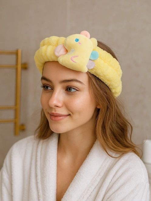 Повязка на голову GIRLY "Colorful dino", yellow 