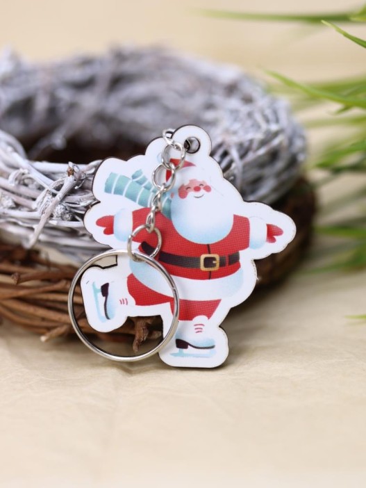 Брелок ECO из дерева &quot;Хо-хо-хо&quot; 