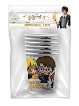Harry Potter. Набор бумажных стаканов, 6 шт*250 мл (чиби)