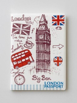 ОБЛОЖКА ДЛЯ ПАСПОРТА LONDON VINTAGE, плотность 600 мкм