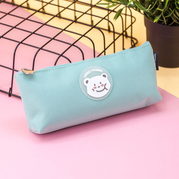 Пенал "Head bear", green 