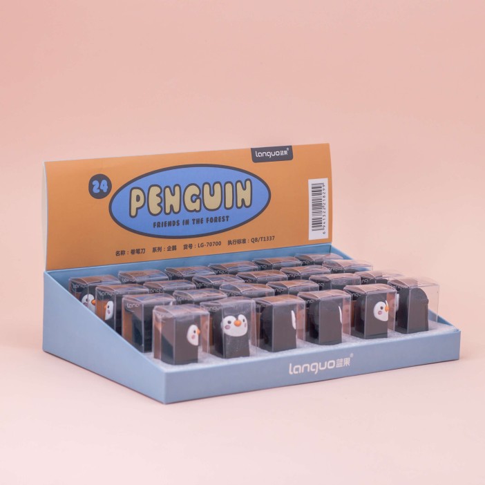 Точилка для карандашей &quot;Penguin&quot;, шоу-бокс 24 шт. 