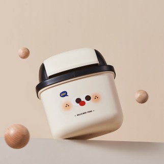 Мусорное ведро настольное «Delicious food», white (17*16.5 см)