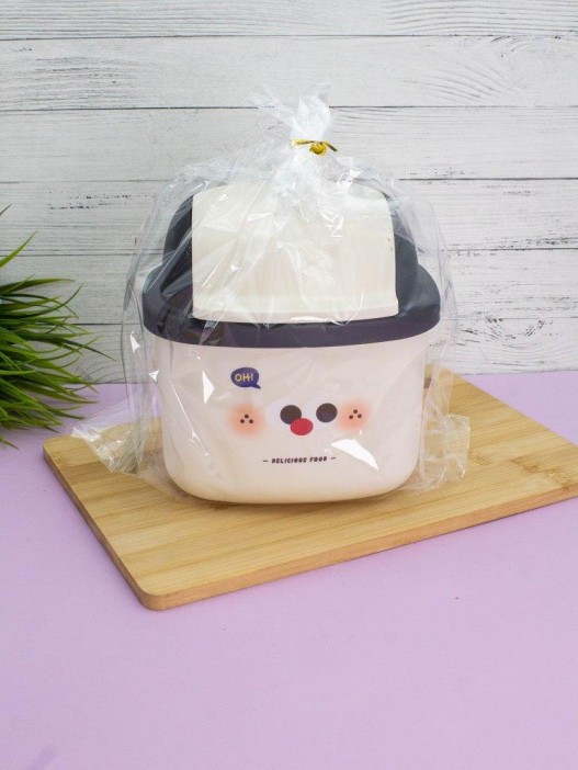 Мусорное ведро настольное «Delicious food», white (17*16.5 см) 