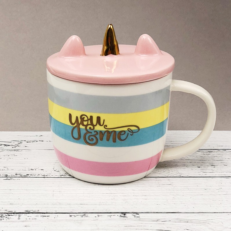 Кружка &quot;You and me&quot;, pink (370ml) 