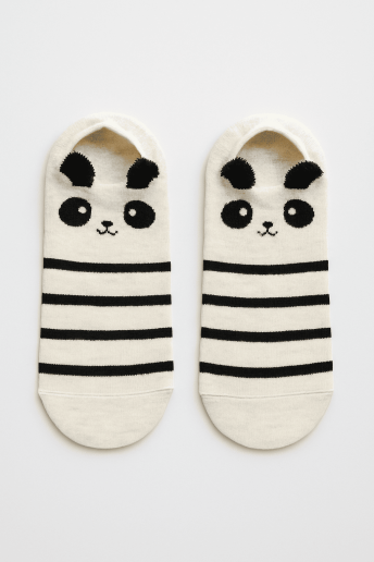 Носки iLikeGift «Panda face», brown, мужские/женские евро размер 35-41