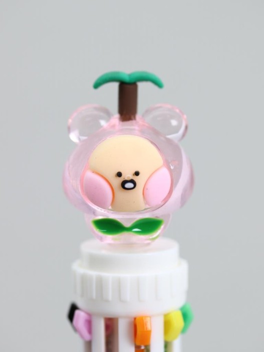 Разноцветная ручка 10 в 1 &quot;Crystal Dudu Bear, purple pen&quot; 