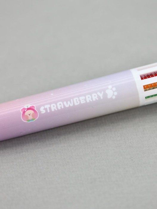 Разноцветная ручка 10 в 1 &quot;Crystal Dudu Bear, purple pen&quot; 