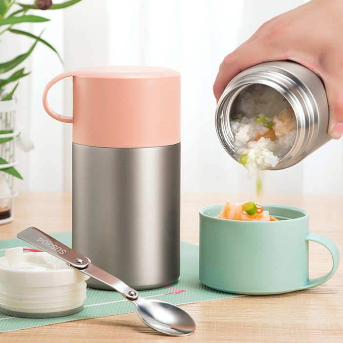 Термос ланчбокс, blue (600мл) 