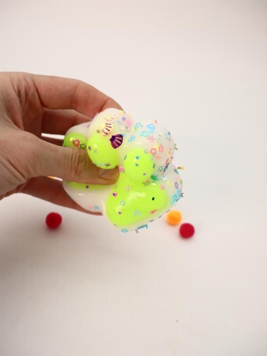 Мялка - антистресс «Нежная Таба ЛАПКА», жёлтая 