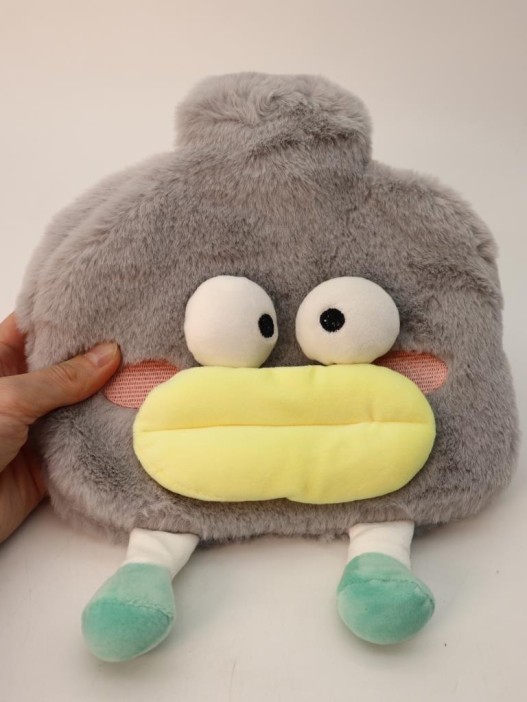 Грелка плюшевая &quot;Weirdos&quot;, gray, 1000 мл (20*20 см) 