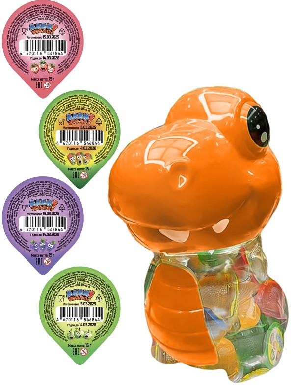 Набор десерт желейный «Дави желе! Дино», 100шт. 