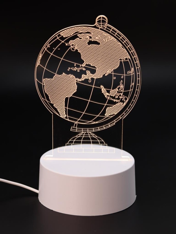 Ночник iLikeGift "Глобус" светодиодный, USB (9х18 см)