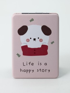 Зеркало &quot;Life is a happy story&quot;, purple
