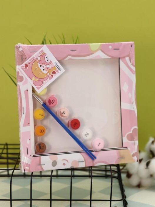 Картина по номерам на подрамнике Draw Me! «Red-haired girl», (20*20 см) 