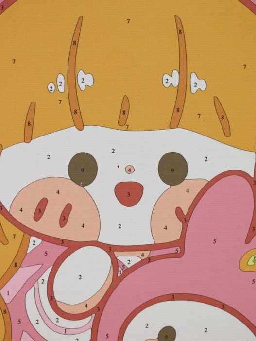 Картина по номерам на подрамнике Draw Me! «Red-haired girl», (20*20 см) 