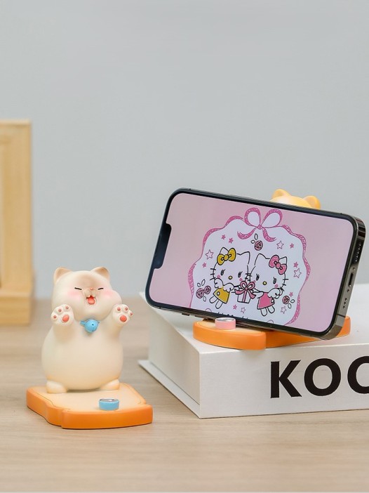 Подставка под телефон/планшет «Sleepy cat», white 