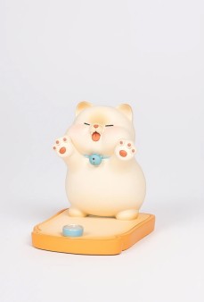 Подставка под телефон/планшет «Sleepy cat», white