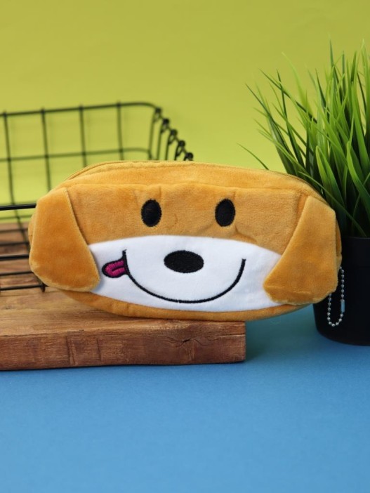 Пенал плюшевый &quot;Red dog&quot;, orange (20*10 см) 